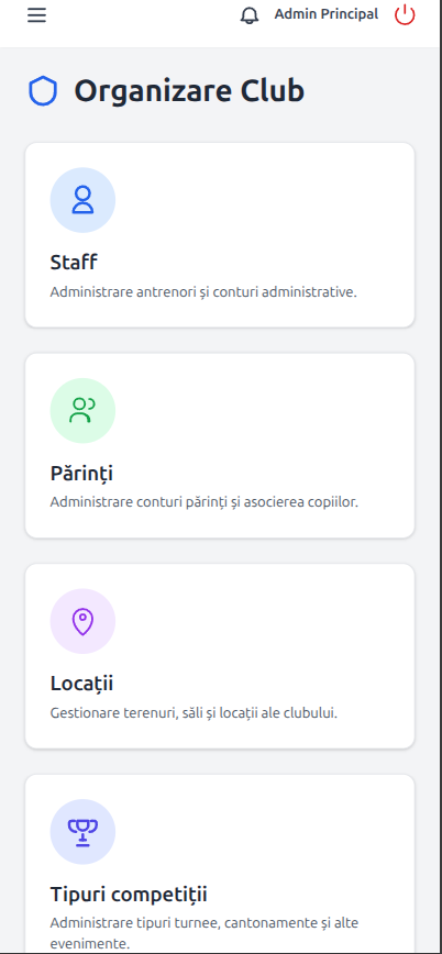 Admin Organizare Club 1