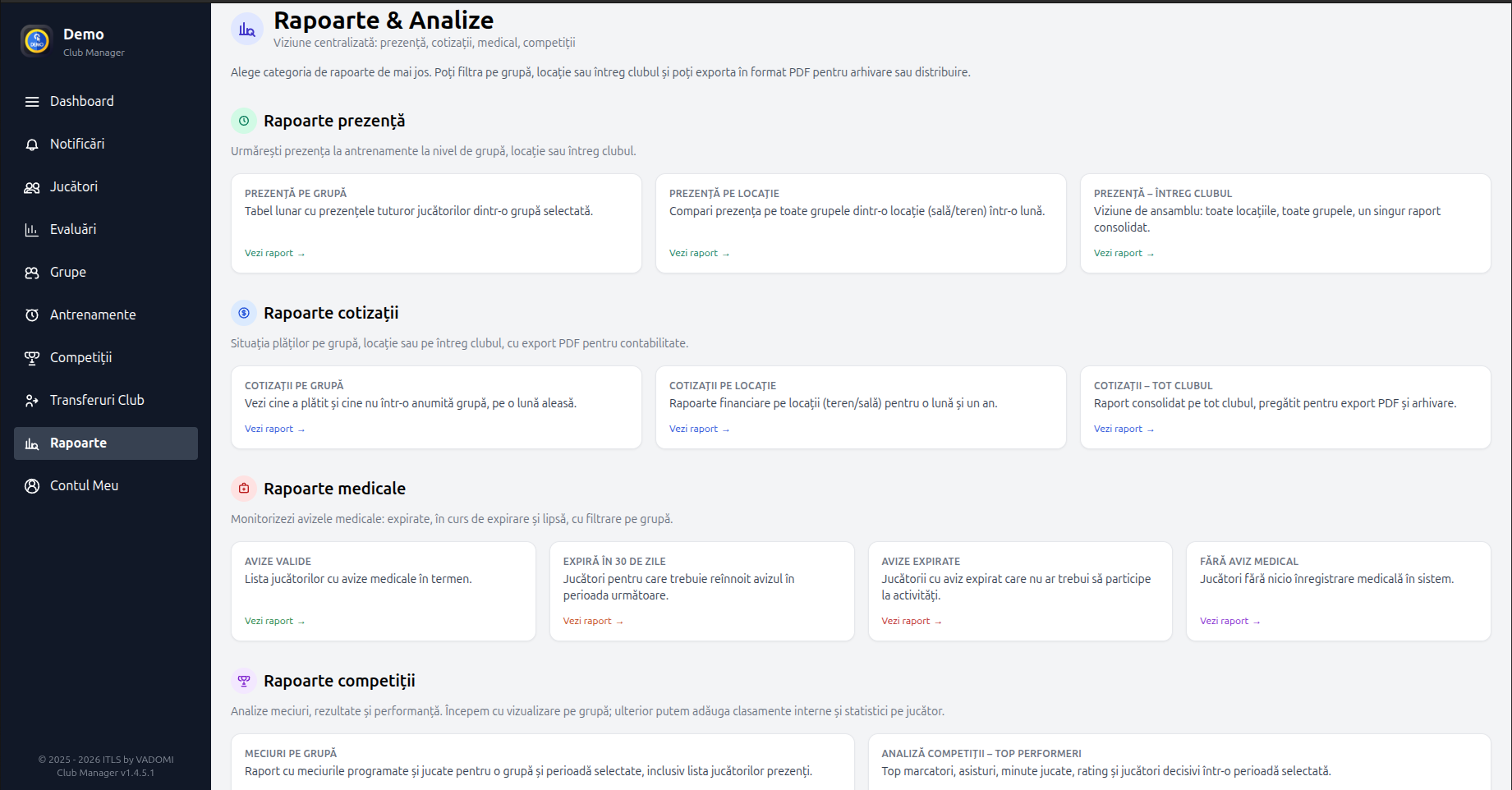 Rapoarte și analize